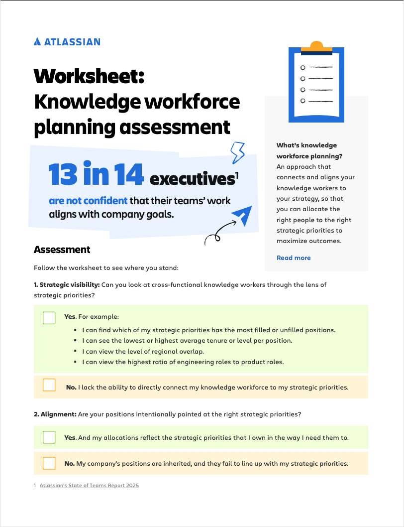 Worksheet: Knowledge Workforce Panning Assessment