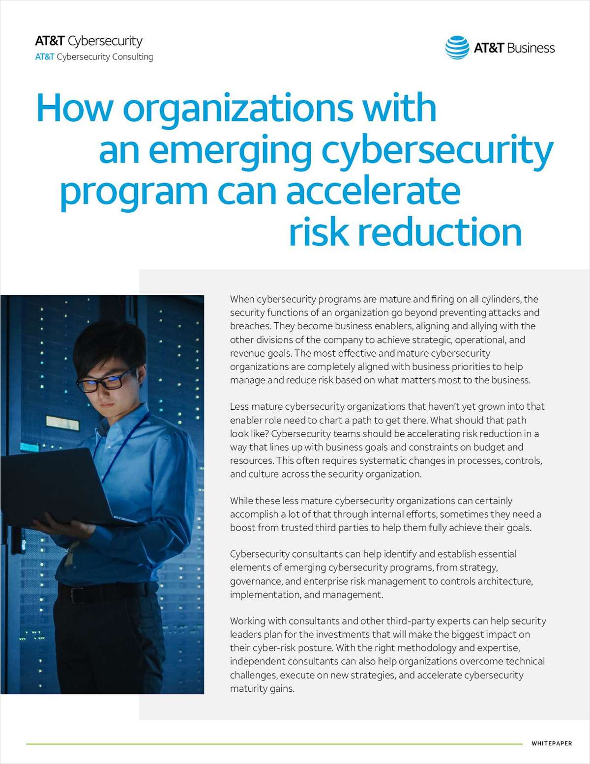 How Organizations with an Emerging Cybersecurity Program can Accelerate Risk Reduction