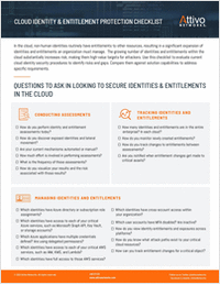 Cloud Identity & Entitlement Security Readiness Cheat Sheet