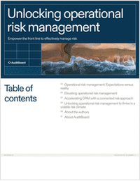 Unlocking operational risk management: Empower the front line to effectively manage risk