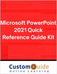 Microsoft PowerPoint 2021 - Reference Guide Kit