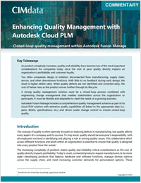 Enhancing Quality Management with Autodesk Cloud PLM