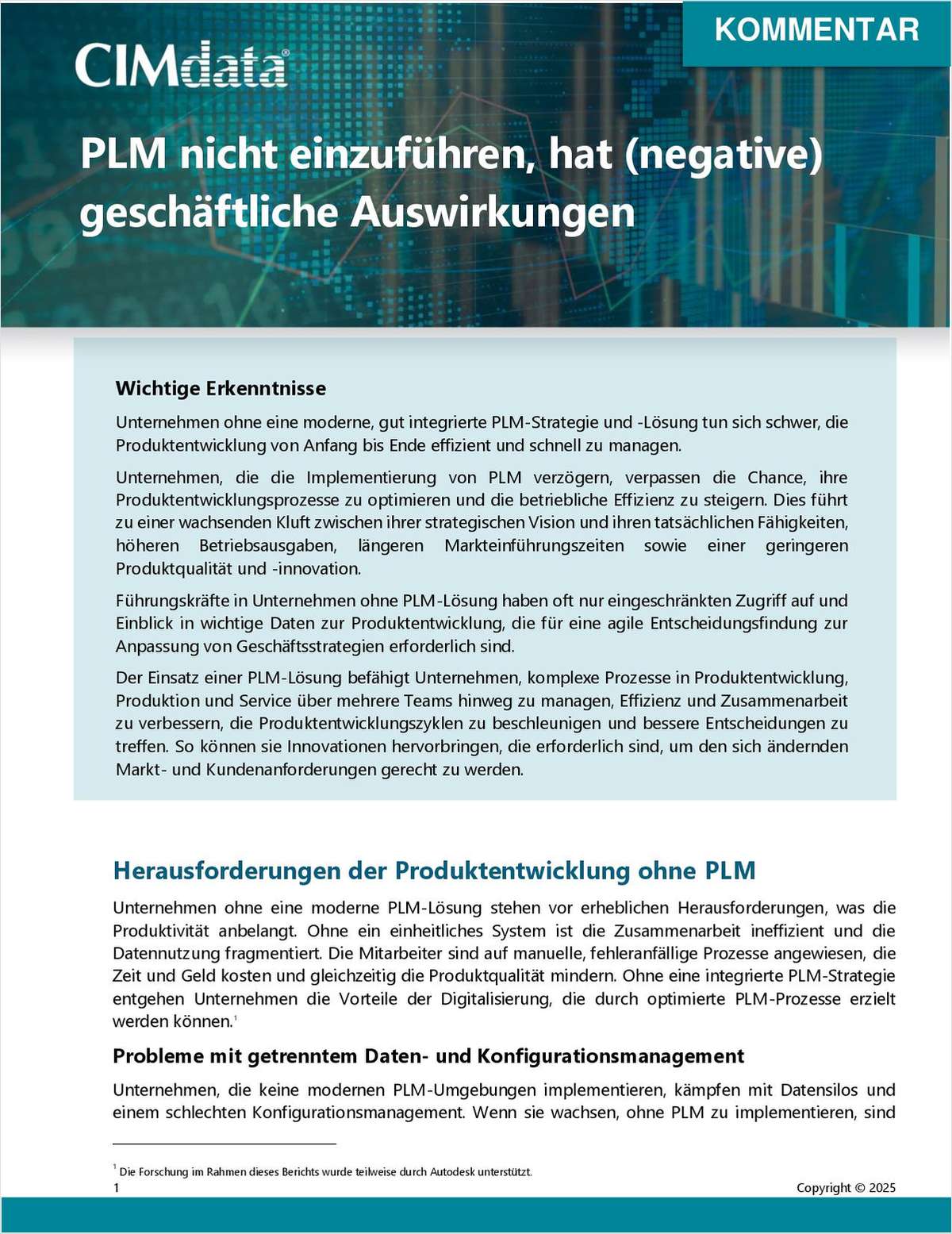 Warum modernes PLM für Unternehmen unverzichtbar ist: Geschäftsvorteile, Herausforderungen und Cloud-Lösungen für die digitale Produktentwicklung