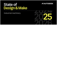 State of Design & Make 2025: Globale Trends und Herausforderungen für den industriellen Maschinenbau (Infografik, Inhalt auf Englisch)