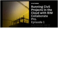 Running Civil Projects in the Cloud with BIM Collaborate Pro