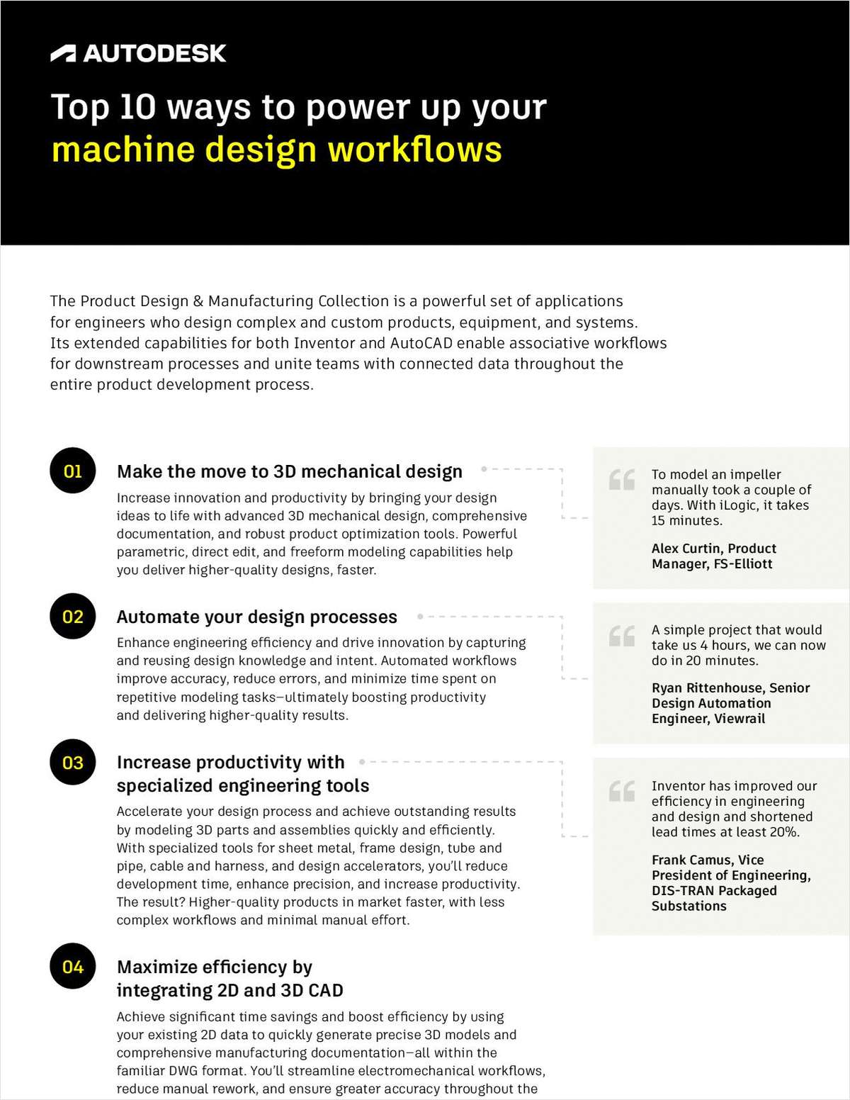 Top 10 Ways to Power Up Your Machine Design Workflows