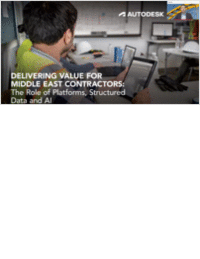 Delivering Value for Middle East Contractors: The Role of Platforms, Structured Data and AI