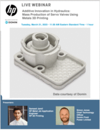大规模生产的伺服阀使用金属3D打印