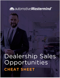 Dealership Sales Opportunities Cheat Sheet
