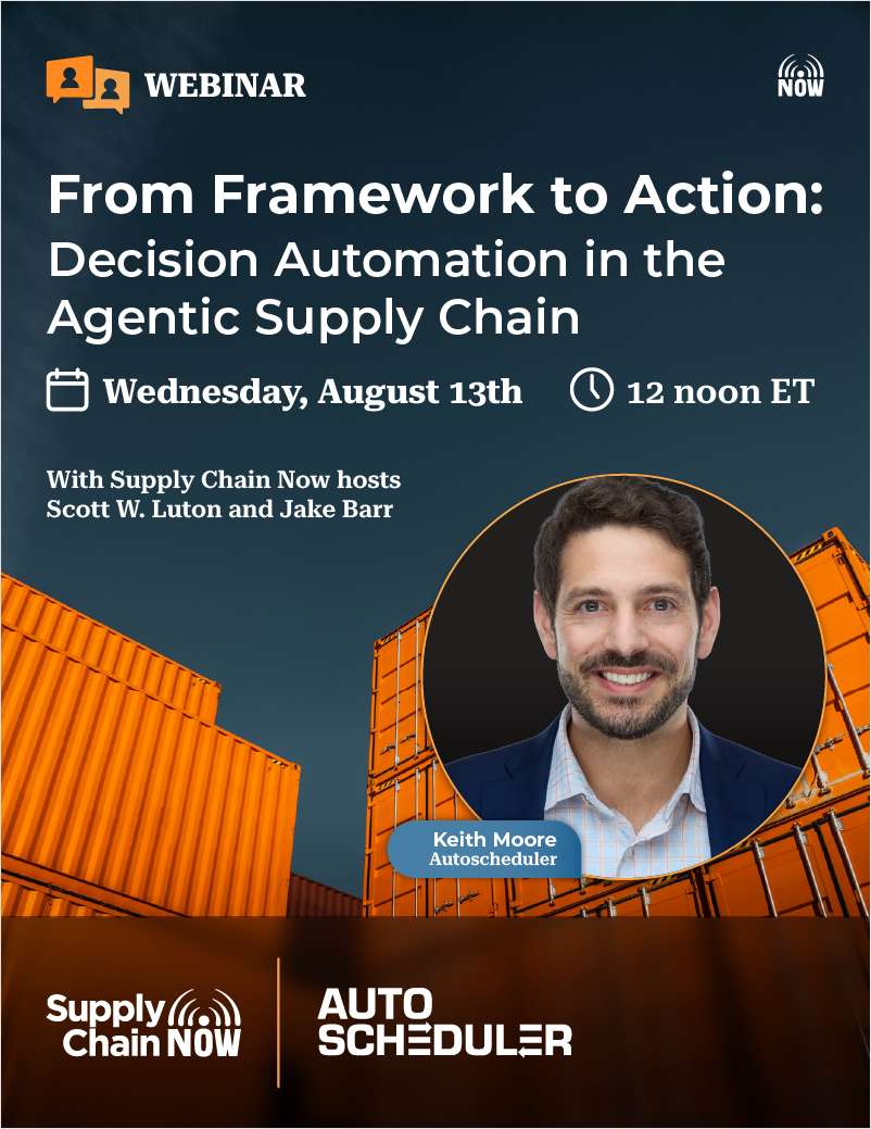 From Framework to Action: Decision Automation in the Agentic Supply Chain