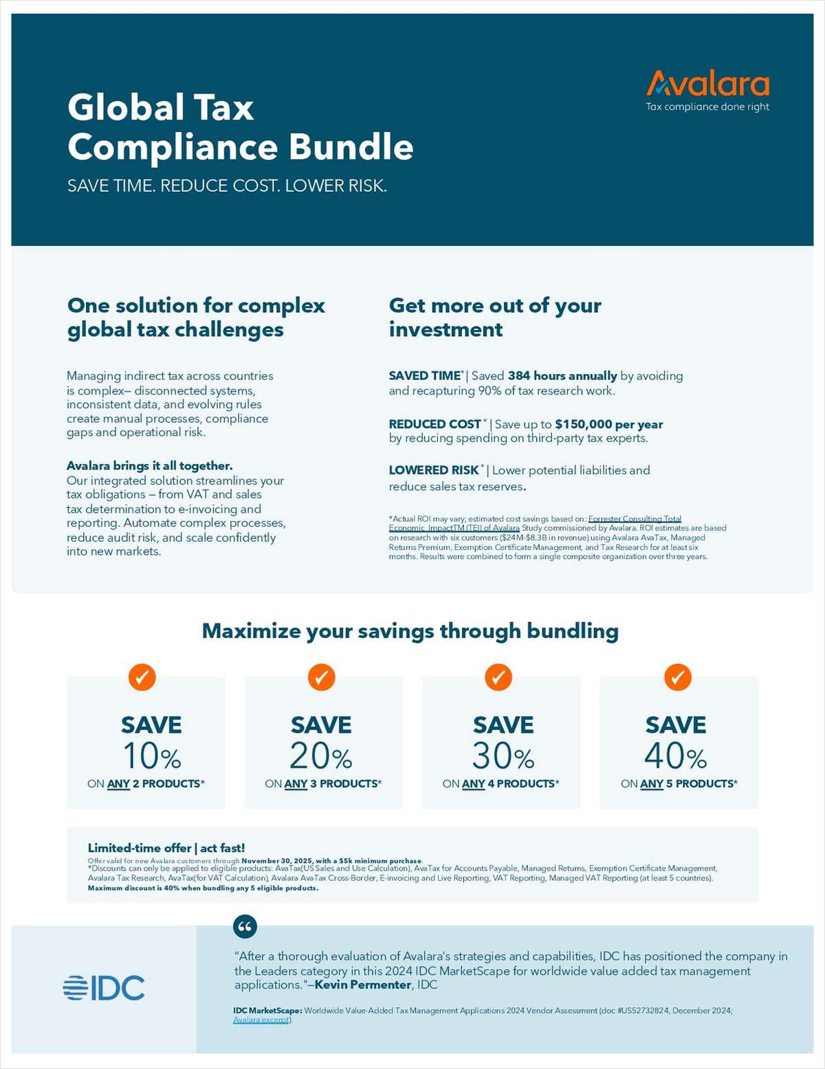Global Tax Compliance Bundle Save Time. Reduce Cost. Lower Risk