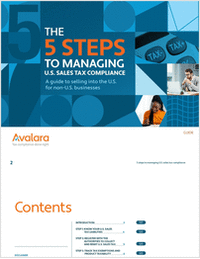 The 5 Step To Managing U.S. Sales Tax Compliance
