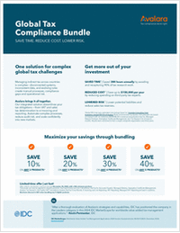 Global Tax Compliance Bundle Save Time. Reduce Cost. Lower Risk