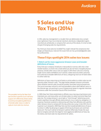 5 Sales and Use Tax Tips For 2014