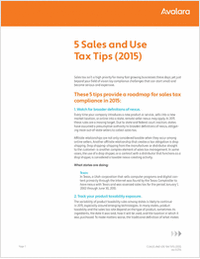 5 Sales and Use Tax Tips (2015)