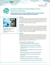 How an Analytics Platform for OR and ICU USE Makes Offline Direct Data Entry Possible