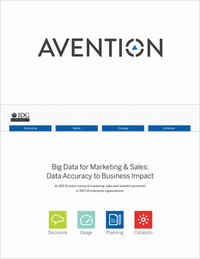 Big Data for Marketing & Sales: Data Accuracy to Business Impact