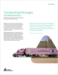 Transporting Messages of Awareness: Fleet Company Uses Vinyl Wraps to Promote Charitable Initiatives