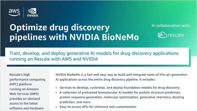 Optimize Drug Discovery Pipelines With NVIDIA Bionemo