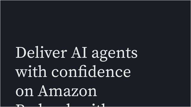 Deliver AI Agents with Confidence on Amazon Bedrock with W&B Weave