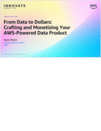Transform Data into Revenue-Generating Products