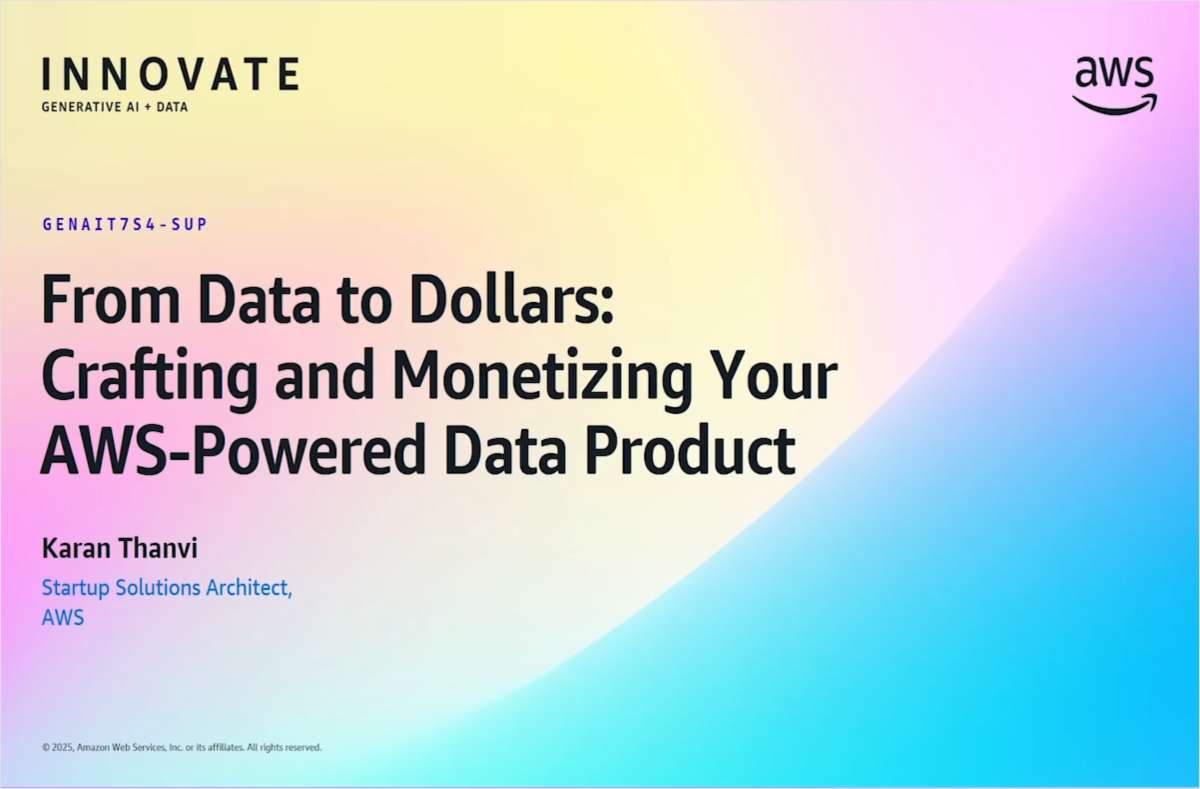 Transform Data into Revenue-Generating Products