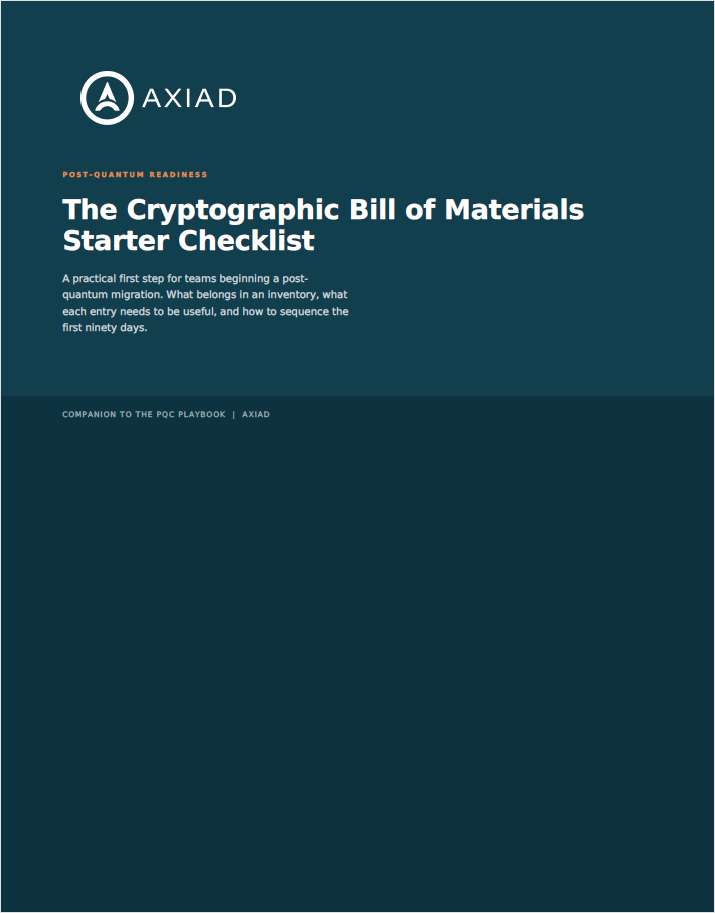 The CBOM Starter Checklist: Building a Cryptographic Inventory, Free ...