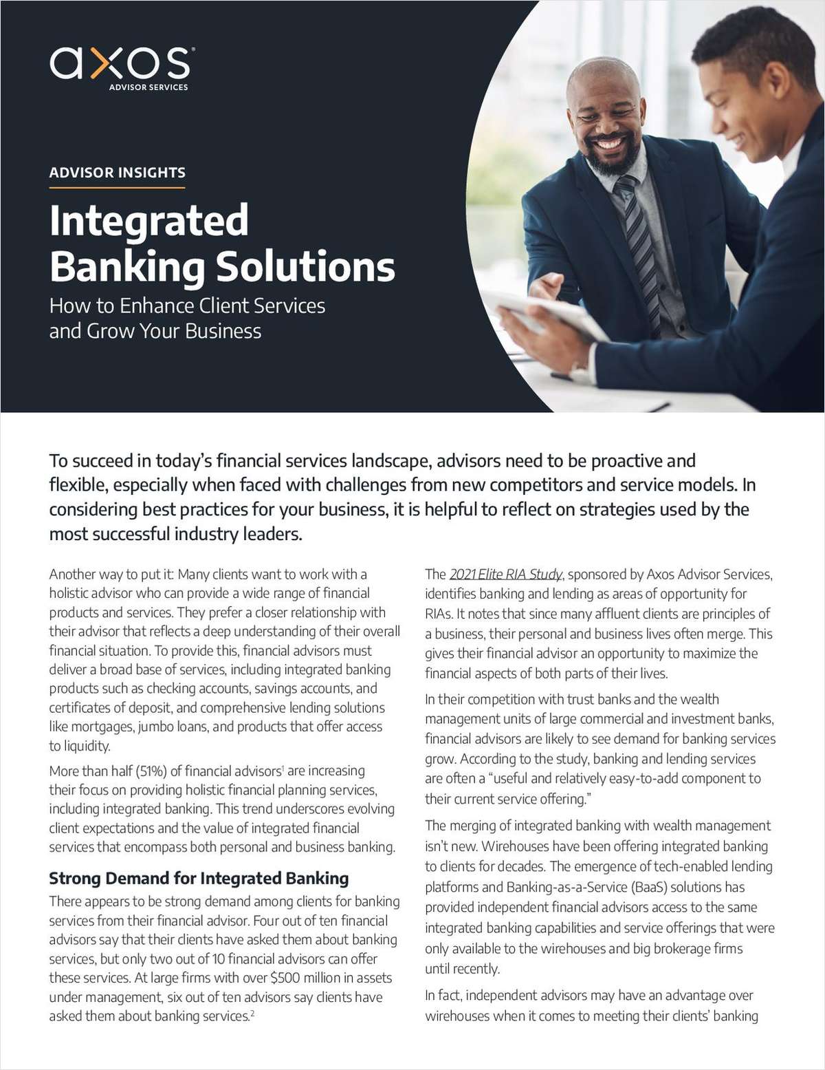 Integrated Banking Solutions: How To Enhance Client Services and Grow Your Business