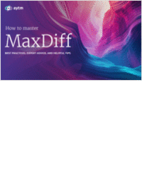 How to Master MaxDiff