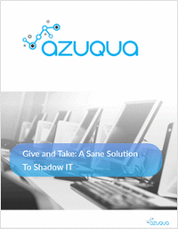 Give and Take: A Sane Solution To Shadow IT