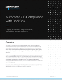 Automate CIS Compliance with BackBox