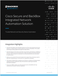 Cisco and BackBox Integrated Network Automation Solution