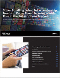 Super Bundling: What Telco Leadership Needs to Know About Securing a Wider Role in the Subscriptions Market