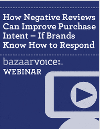 How Negative Reviews Can Improve Purchase Intent – If Brands Know How to Respond