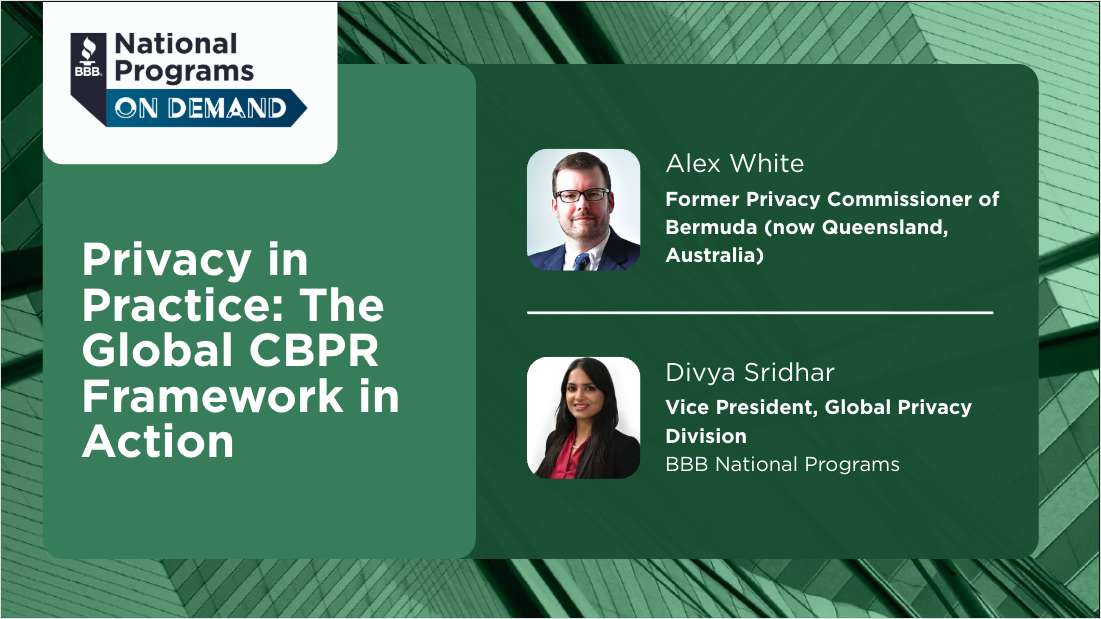 Privacy in Practice - The Global CBPR Framework in Action