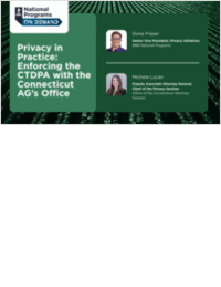 Privacy in Practice: Enforcing the CTDPA with the Connecticut AG's Office