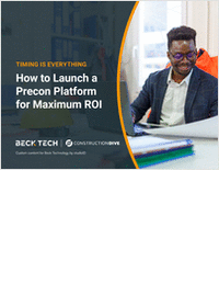 How -- and When -- to Launch a Precon Platform for Maximum ROI