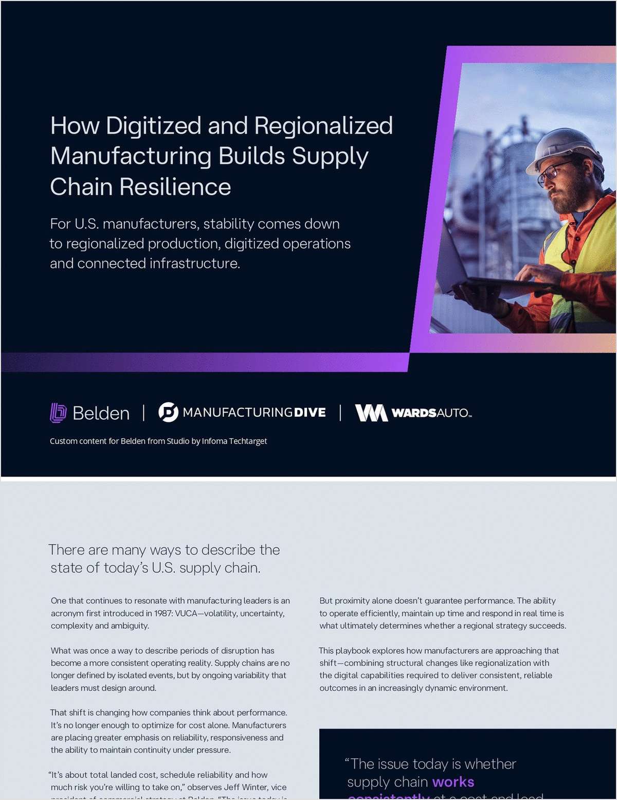 Advance your supply chain durability with regionalization
