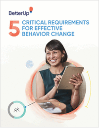 Five Critical Requirements for Effective Behavior Change
