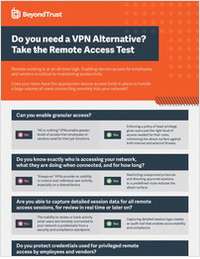 Need a VPN Alternative? Take the Remote Access Test!