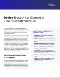Device Trust: A Key Element of Zero Trust Authentication