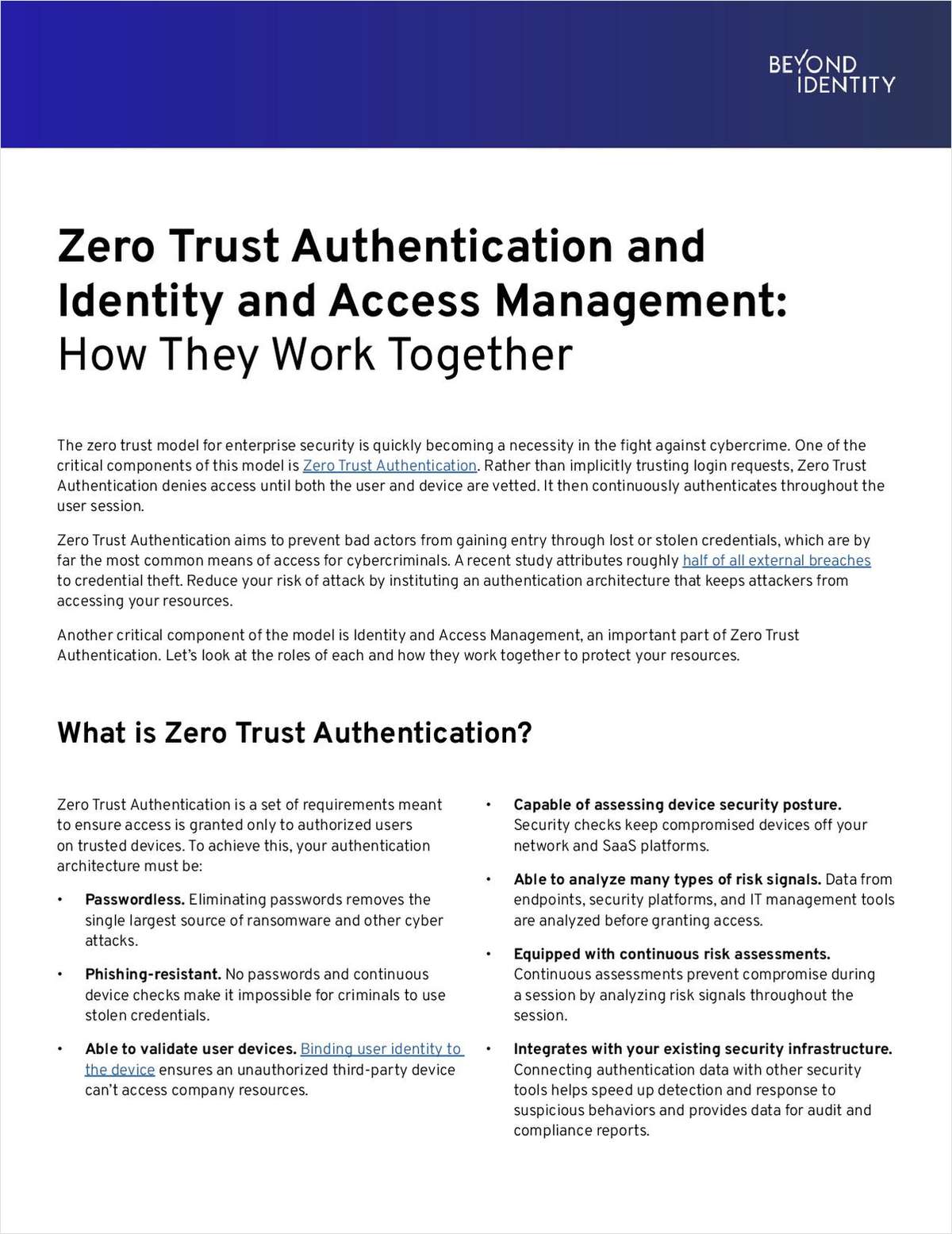 Zero Trust Authentication and Identity and Access Management: How They Work Together