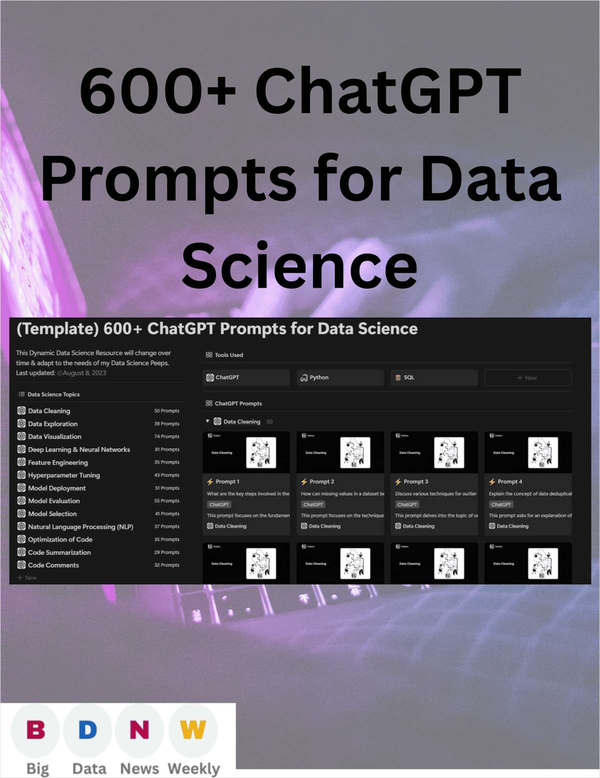 600+ ChatGPT Prompts for Data Science