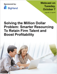 Solving the Million Dollar Problem: Smarter Resourcing To Retain Firm Talent and Boost Profitability