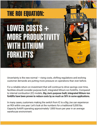 Lithium Forklifts Cut Operating Costs by 50% in ROI Study