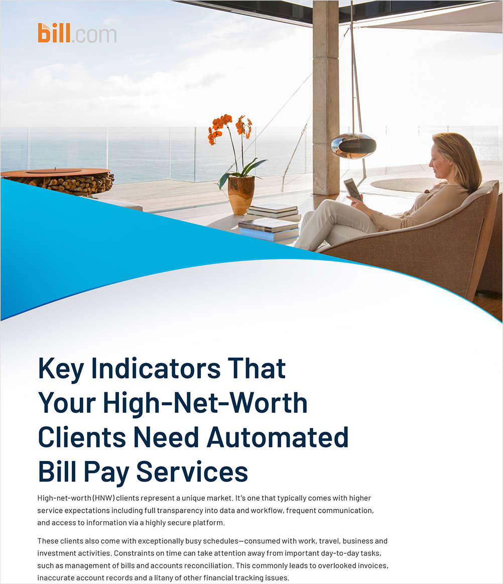 Key Indicators That Your High-Net-Worth Clients Need Automated Bill Pay Services
