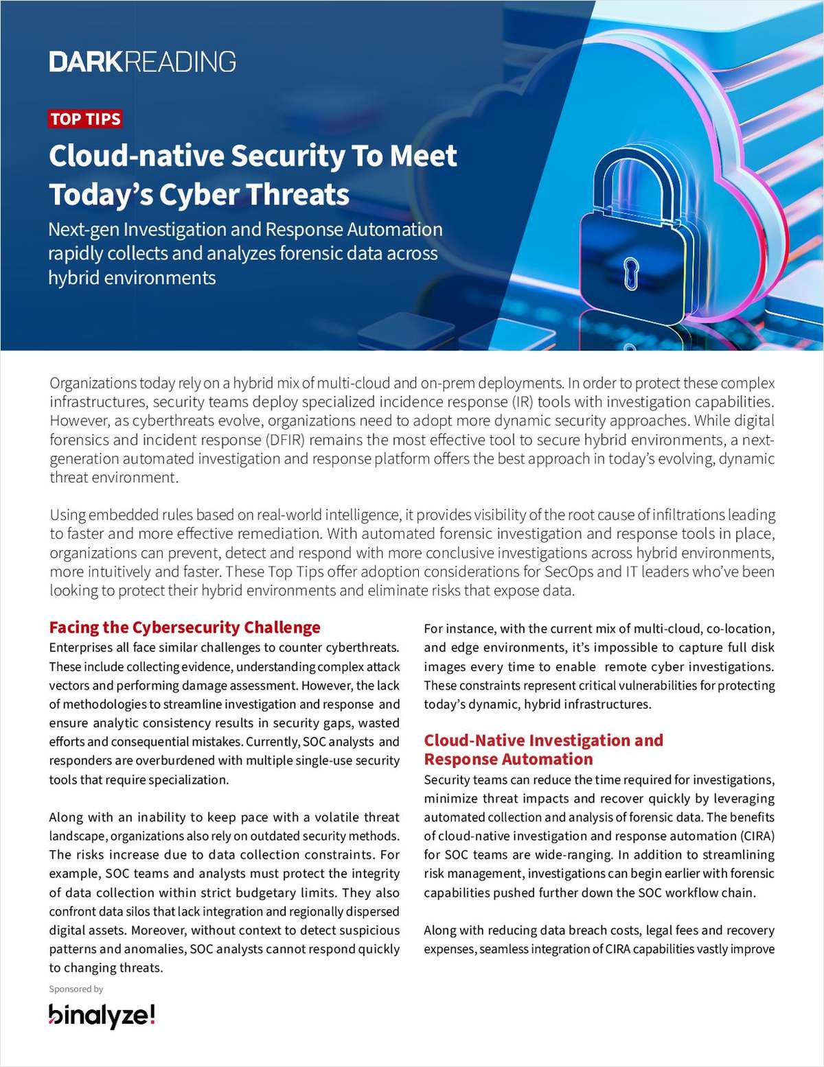 [Top Tip] Cloud-native Security To Meet Today's Cyber Threats