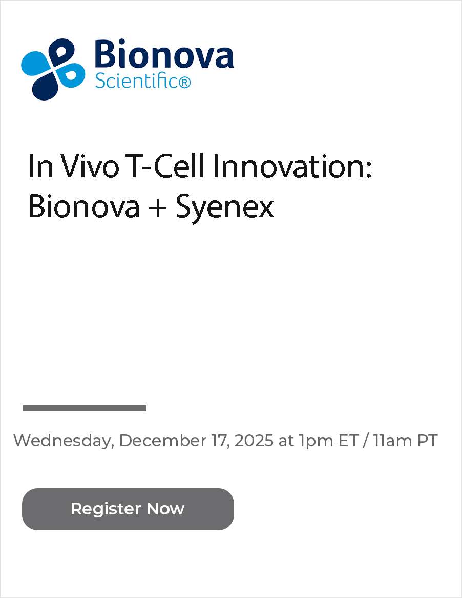 In Vivo T-Cell Innovation: Bionova + Syenex