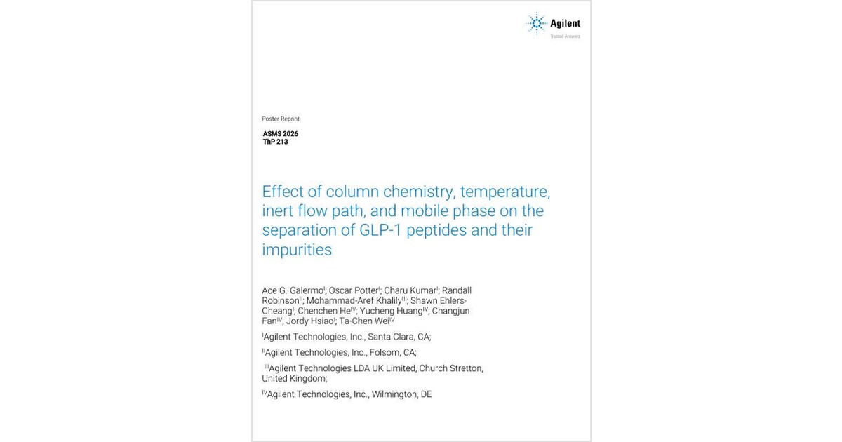 Effect Of Column Chemistry, Temperature, Inert Flow Path, And Mobile ...