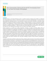 Micro Scale Separation: Optimizing the Bio-Rad NGC Chromatography System for Low Volume Size Exclusion Chromatography